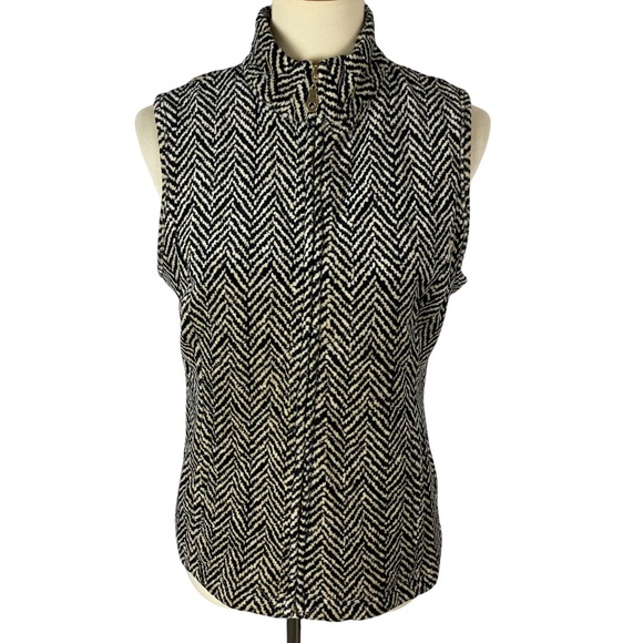 Charter Club Jackets & Blazers - Charter Club Quilted Striped Zip-Up Vest